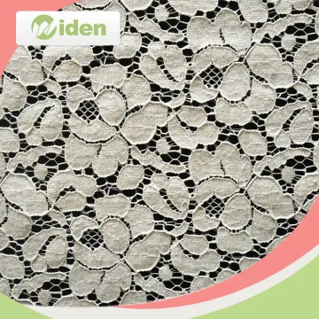 Guangzhou Lace Fabric Cotton Nylon Tricot Lace Fabric