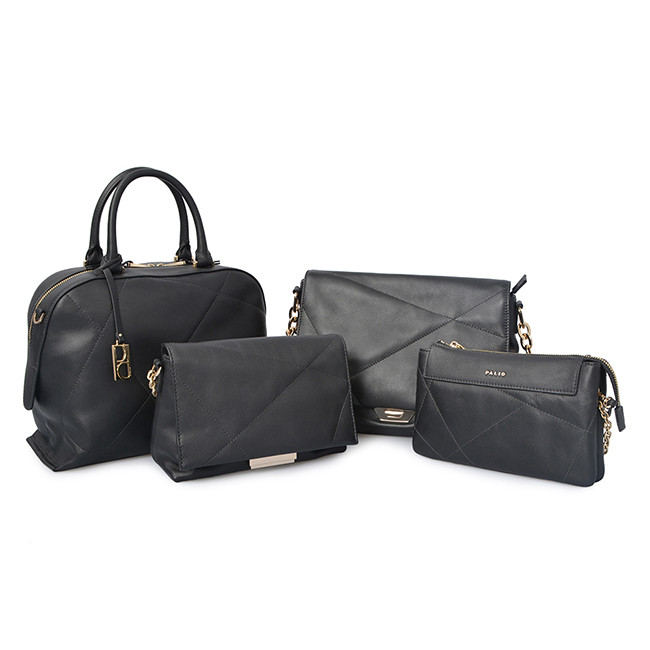Trendy Women Glossy Leather Crossbody Bag