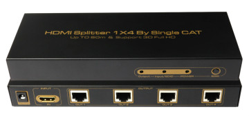 4 Port HDMI Splitter Over 60m Single Cat Cable