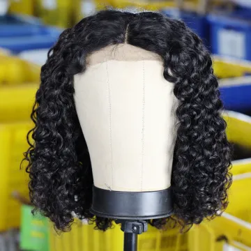 Cheap Wholesale Peruvian Short Bob Lace Wig Human Hair Straight 4x4 Closure Bob Wigs With No Bangs For Black Women Bob Wig