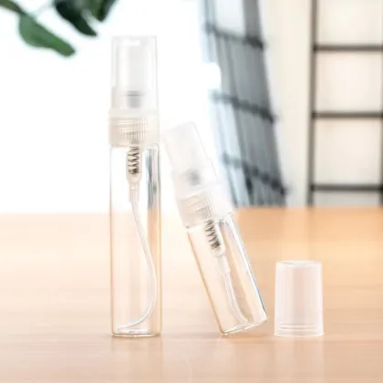 China Factory OEM 10ml Frosted Round Glass Perfume Bottle