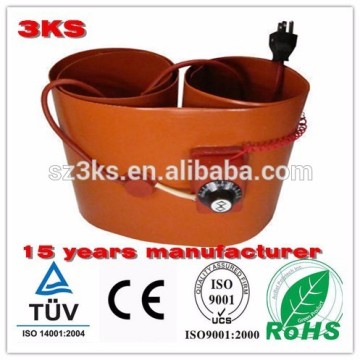 Shenzhen 3KS Factory Hot Sale Oil Drum Silicone Rubber Heater
