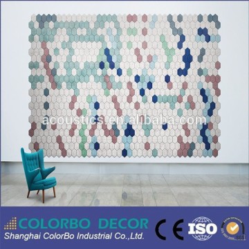 Auditorium Decoration Acoustic Wood Wool Sound Absorption Wall Panel 3D