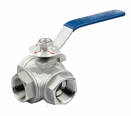 High quality sanitary 3 way ball valve stainless