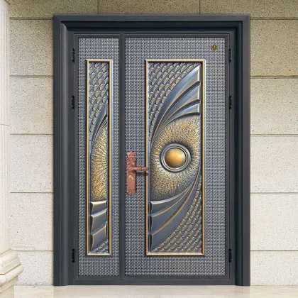 Hot Main Gate Door Grill Design: Mother and Son Door