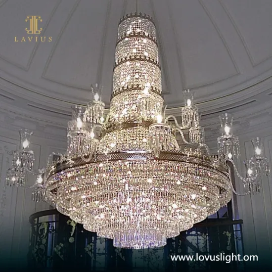 Large shopping mall custom hall chandelier decoration high luxury custom project chandelier
