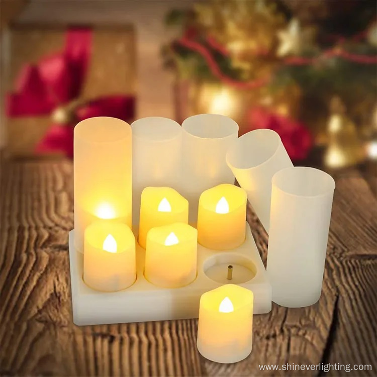 Flameless Candles with Rechargeable Candle Tea Lights