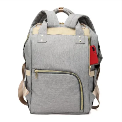Happy Flute Multifunctional Diaper Backpack for Moms - Black Shoulder Bag