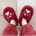 Slippers floues ours aux fraises