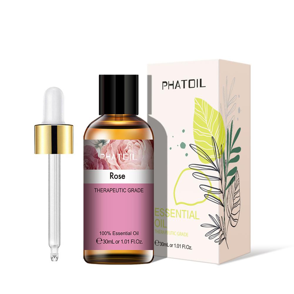 30ml Pure Essential Oils Diffuser Rose Lavender Eucalyptus Jasmine Sandalwood Vanilla Bergamot Tea Tree Aroma Essential Oil