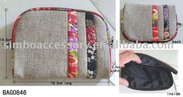 women's or ladies's linen fashion bag