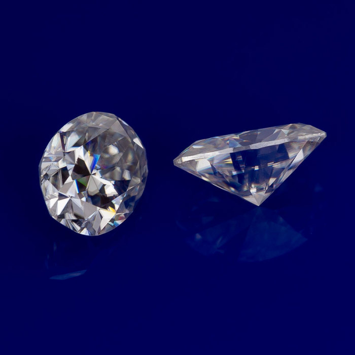 Moissanite DEF VVS เจียระไนทรงวงรีขนาด 8x10 มม