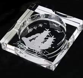 2014 Hot Engraving Crystal Glass Ashtray for Home&Office Decoration (JD-CA-810)