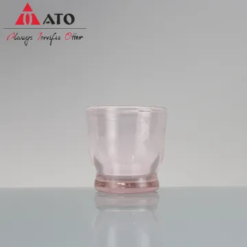 Pink glass polycarbonate tumbler drinking beer water cup