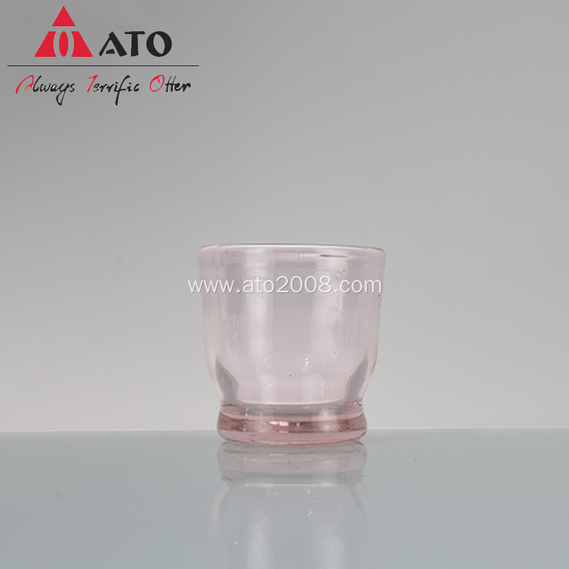 Pink glass polycarbonate tumbler drinking beer water cup