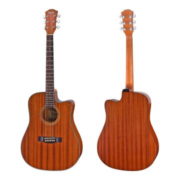 Gitar akustik cutaway 41 inci mahoni