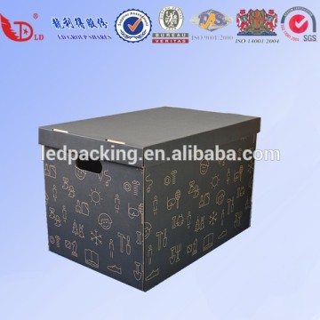 Various size corrugated carton decorative file box