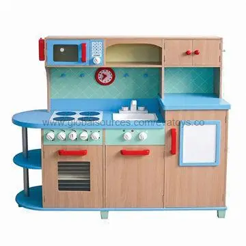 Hot sale high quality wooden kids set kitchen Educational kids set kitchen W10C040