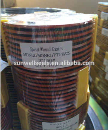 Monel400PTFE/Spiral Wound Gaskets/SWG/SPW/WRI(SUNWELL SEALS)