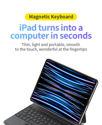 Smart Magnetic Wireless Keyboard Case