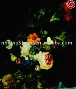 flower oil painting art canvas