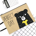 Cute bear style oxford file holder