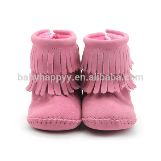 2017Multi Colors Tassel Double Layers Baby Boots Winter Children Boot