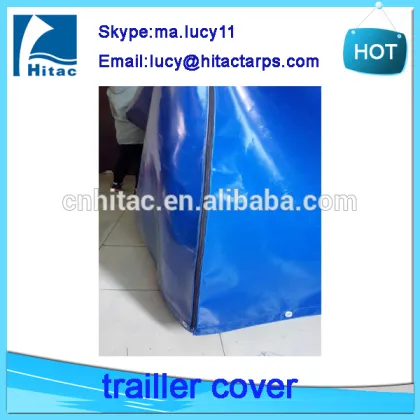 Waterproof pvc vinyl cargo utility trailer covers