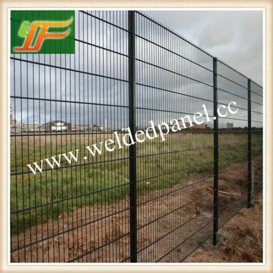 Slot 200 mm x 50 mm 2630mm hight gates and fences double wire mesh