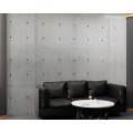 Anpassbare graue rechteckige perforierte Betonwandplatte
