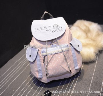 Cute girl newest lovely cotton student school bag