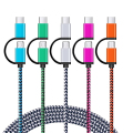 Данные с быстрой зарядкой синхронизировано нейлоновое плетеное кабель OTG
