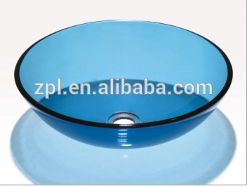 bathroom glass sink