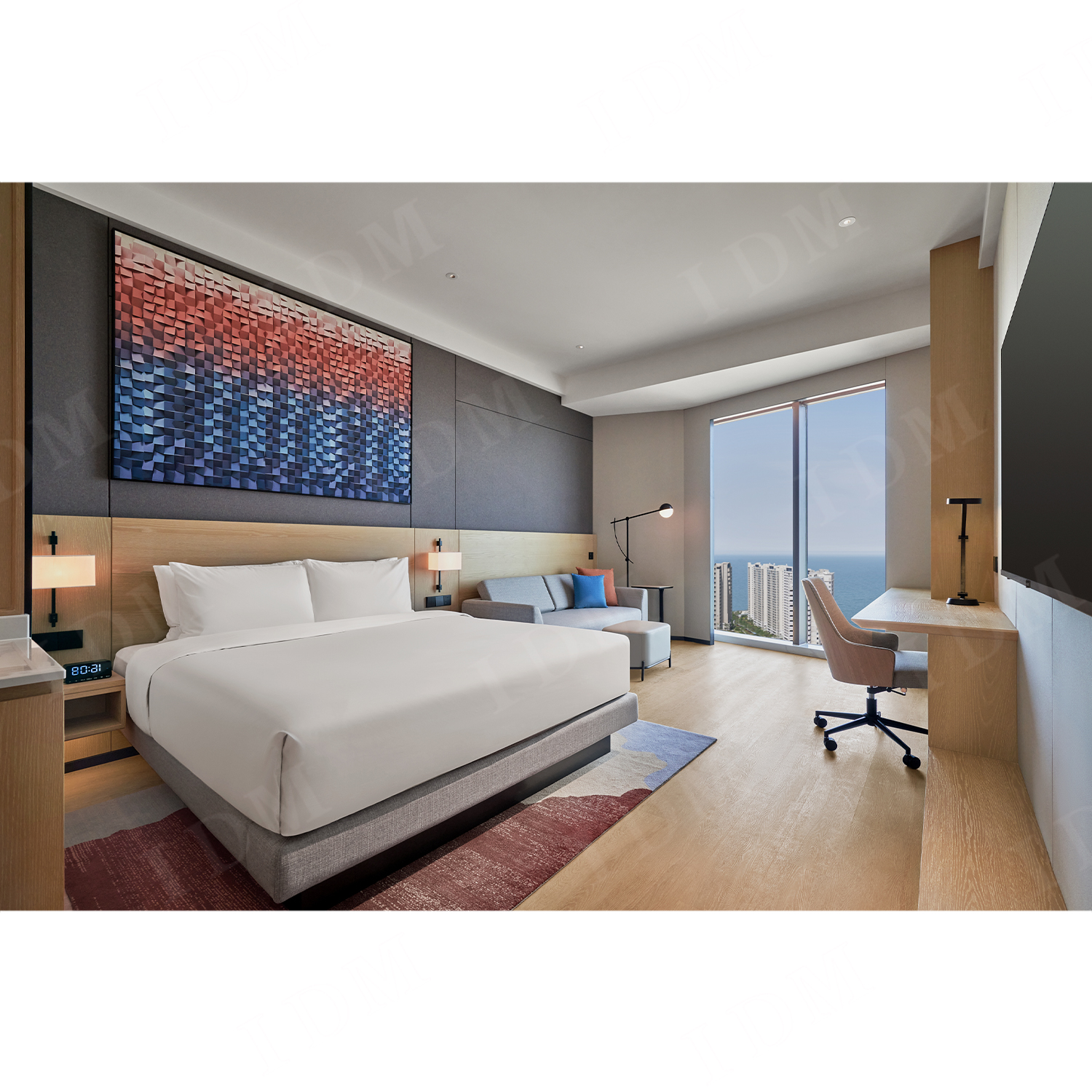 Modern Hotel Bedroom Furniture Guestroom Furniture Set