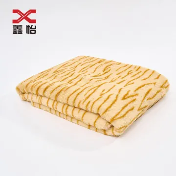 Rabbit Fur Printed 100% Polyester Toy Knitted Fabric