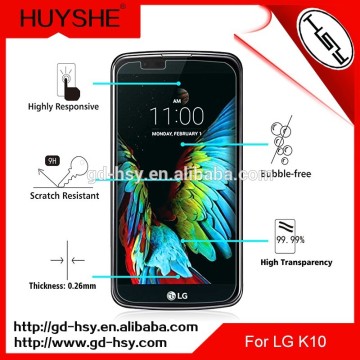 Tempered Glass Screen Protector for LG K10/Crystal Clear Screen Silicone Coated Film Mobile Accessories Gold Supplier