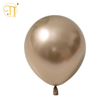 Chrome Champagne Gold Balloons Decorative Balloons