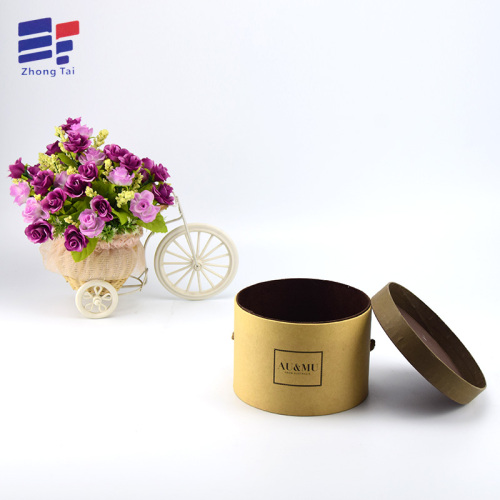 Tube top and bottom gift box
