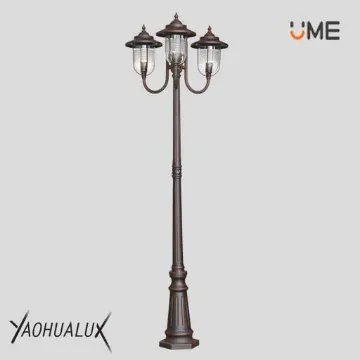 cast aluminum pole classic outdoor lighting for garden light