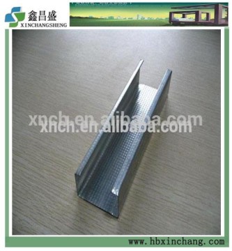 Gypsum metal stud and track for drywall partition