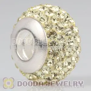 925 Sterling Silver European Swarovski Crystal Beads Wholesale 