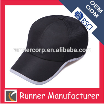 6 panels blank polyester sports microfiber hats