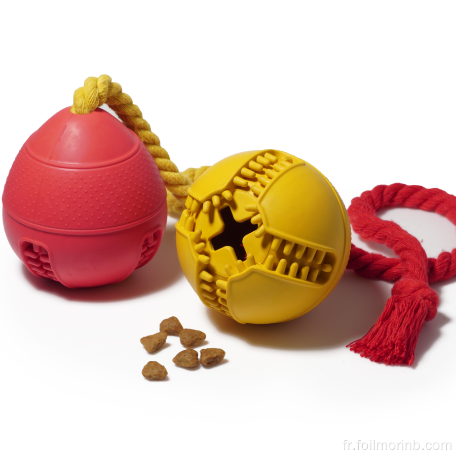 jouets pour animaux de compagnie cool en caoutchouc naturel alimentation chien jouet