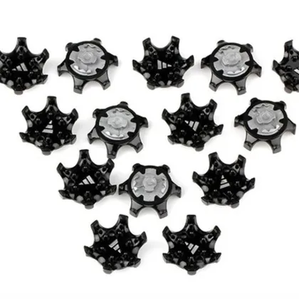 Hot Sale Golf Shoes: TPU Black & White with Spike Receptacle, Cleat Shoes, and 1/4 Turn Fast Golf Spikes - Replacement Accessory Available