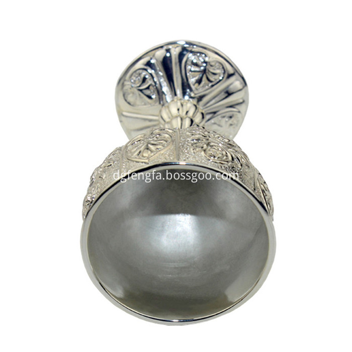 High quality zinc alloy silver kiddush cup