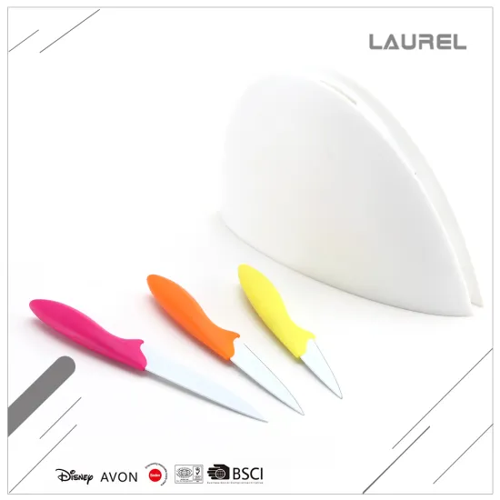 Colorful non-stick coating knife set