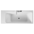 White Modern Freestanding Acrylic Bathtub Square