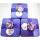 Purple Wedding Tin Box with Flower Decration