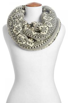Fairisle Pattern Snood and Beanie Hat