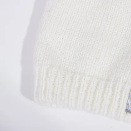 baby autumn and winter knitted brimmed hat for winter